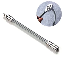 

2022 1pc Hex Shank Flexible Shaft Extension Rod Ratchet Wrench Key Adapter Extension Bar Drive Ratchet Socket Wrenches Hand Tool