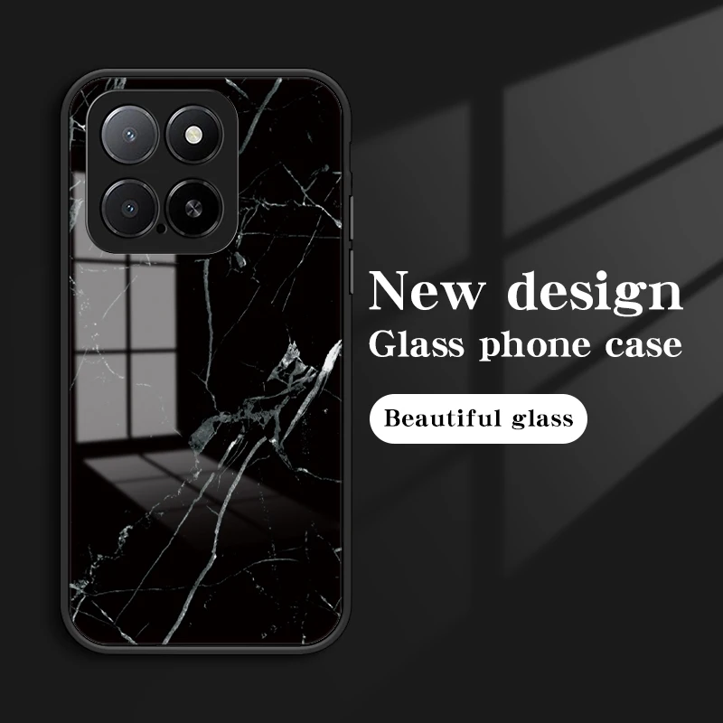 Marbling Tempered Glass Phone Case Cover
