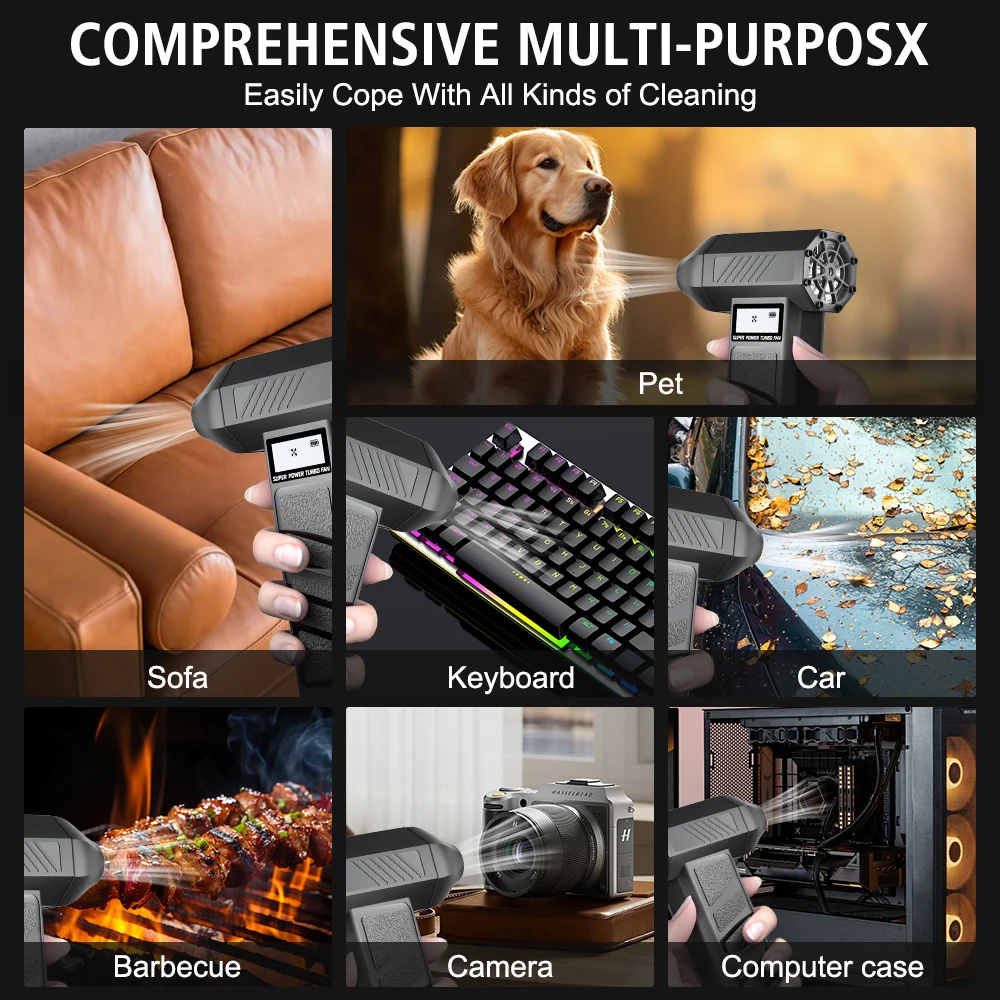 Portable Electric Air Duster Blower Tool with 4 Gears