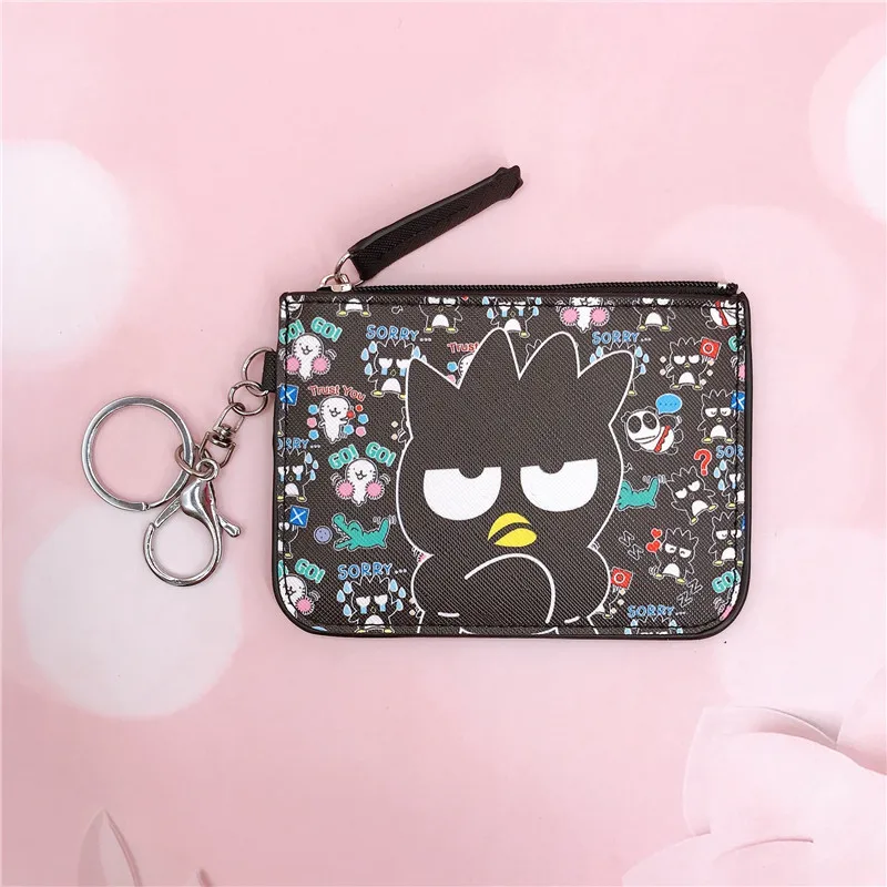 Sanrio Coin Purse Anime Badbadtz Maru Children Toys Wallet Kawaii Girls Card Holder Fashion Women Wallet Boys Birthday Gifts New