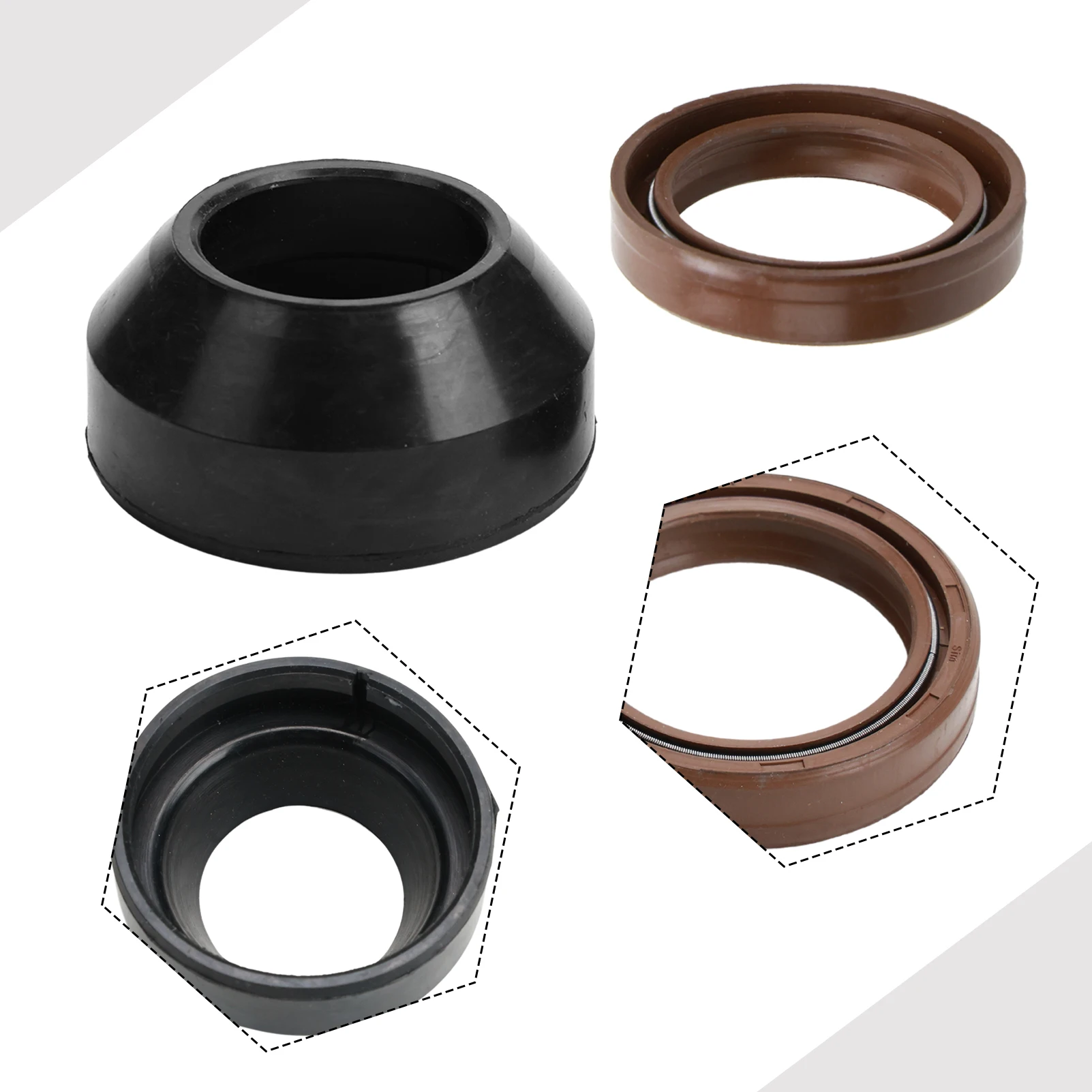 BIGLKNM - Kit De Sellos De Horquilla De 41 Mm Compatible Con