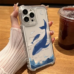 Nautical Shark & Whale Pattern Soft Phone Case - Realme C11 2020 (S28377)