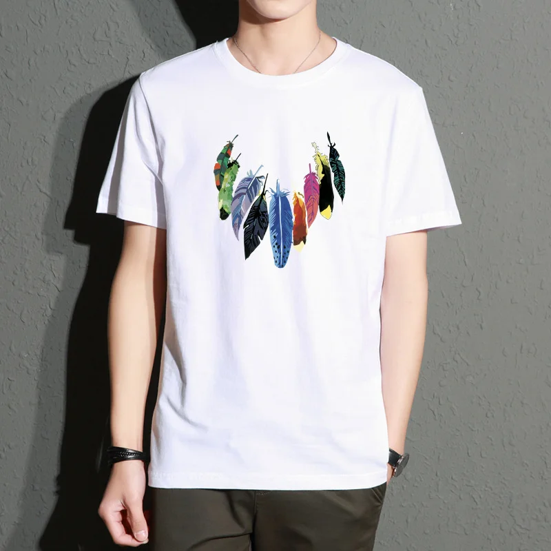 

Men Personality Expanse Y2k Fashion Tops Comfortable Oversized Short Sleeve Pure Cotton Slim Fit T-Shirt Graphic Print Clothing