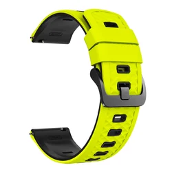 Silicone Sport Watch Bracelet - 22mm, 45mm, and 47mm Bands - 22mm Universal (LY Black)