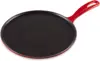 Creuset Enameled Cast Iron Crepe Pan with Rateau and Spatula, 10.75", Cerise 1