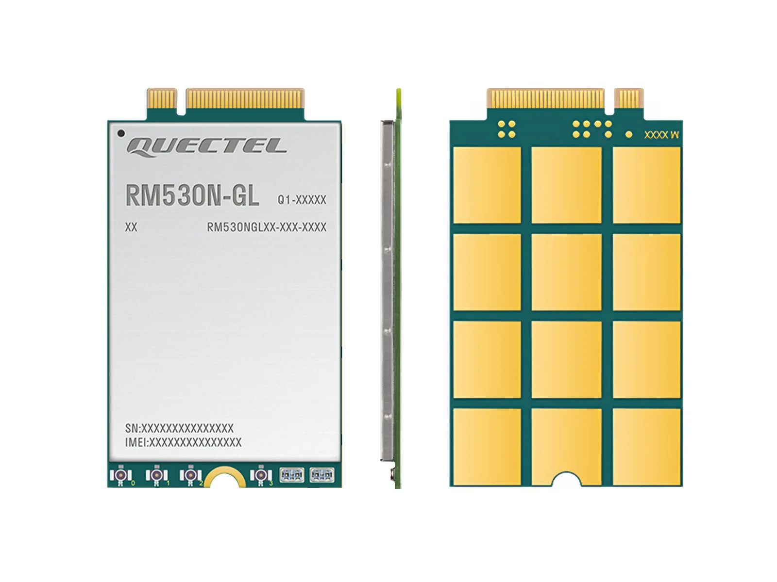 Quectel RM530N-GL IoT 5G Global Band Module, Φ & mmWave Module, M.2 Form Factor с спецификацией 3GPP 5G Release 16