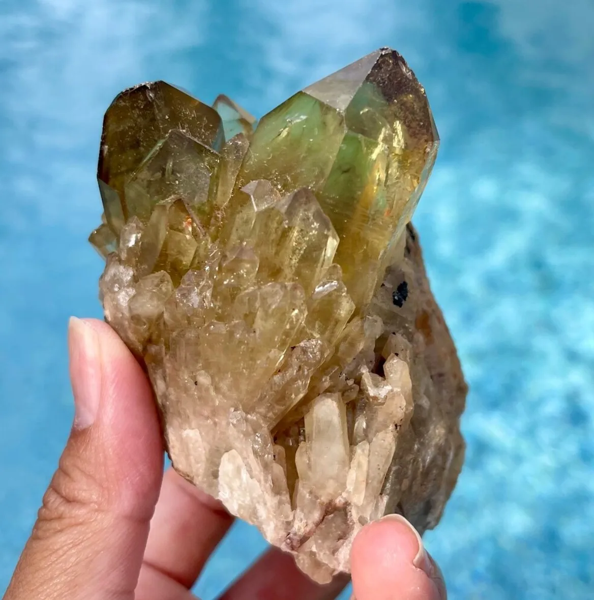 Natural Citrine Candle Cluster, Raw Crystal Specime, Home Decoration Crafts 2