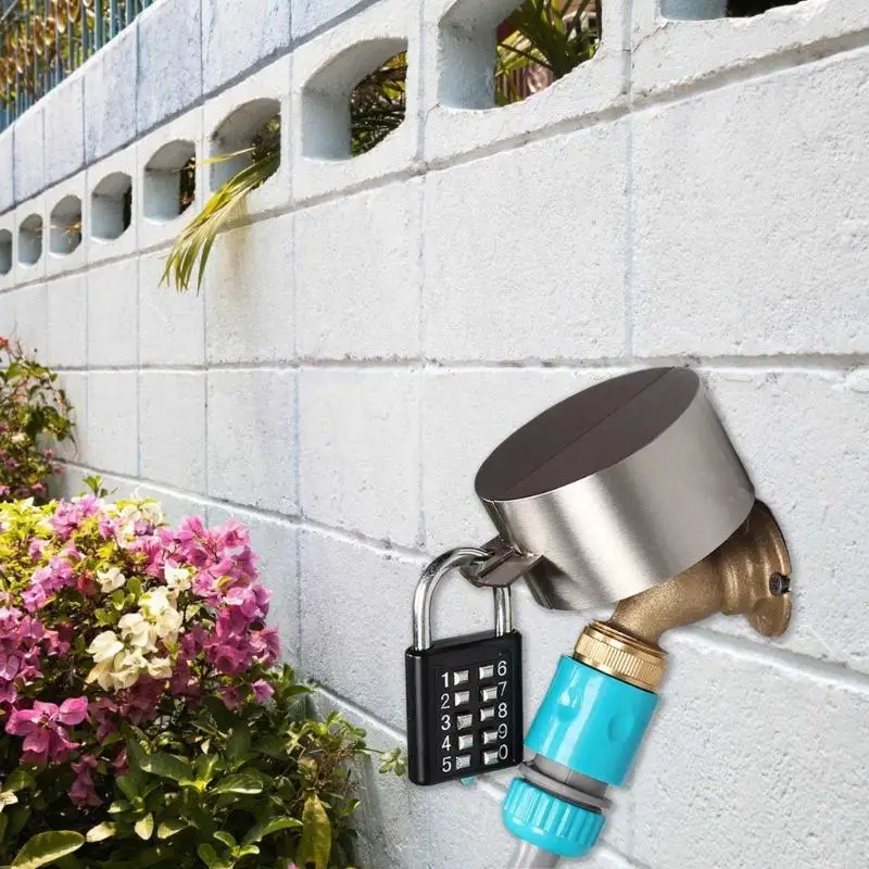 New Gate Valves Locking Device with Lock Outdoor Faucet Lock Water Spigot Outside Faucet Child Prevent Water