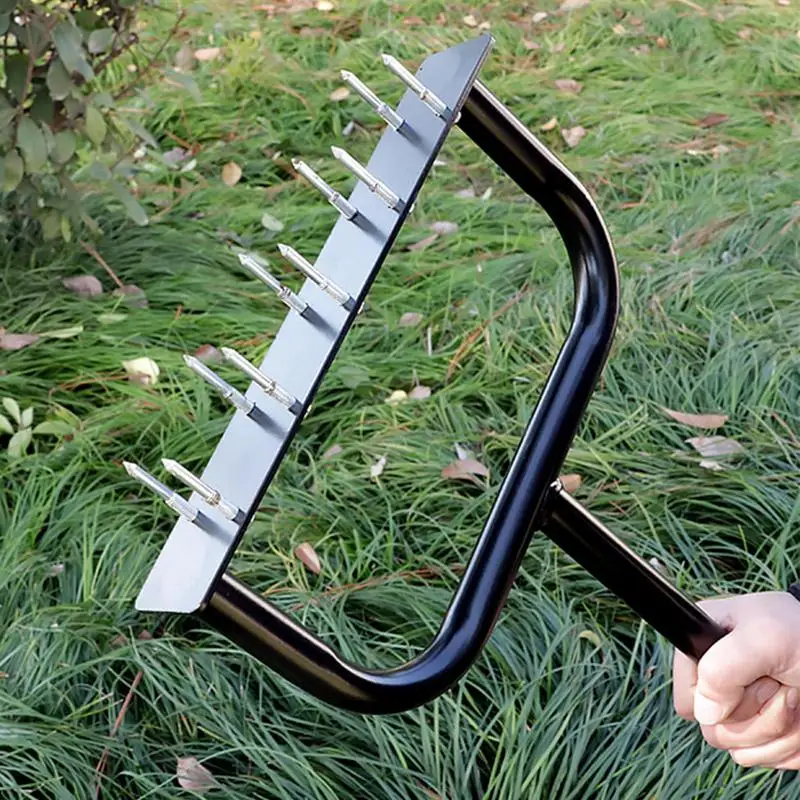 

Lawn Aerator Standing Garden Digging Tool Manual Lawn Aerator Soil Turning Tool Multi-Functional Lawn Yard Garden Care Tools