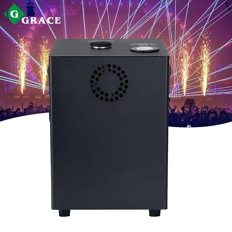 Igracelite 600w 무선 리모컨 스마트 DMX 제어 콜드 스파크 머신 웨딩 콜드 불꽃놀이 머신 파티 디스코 쇼용
