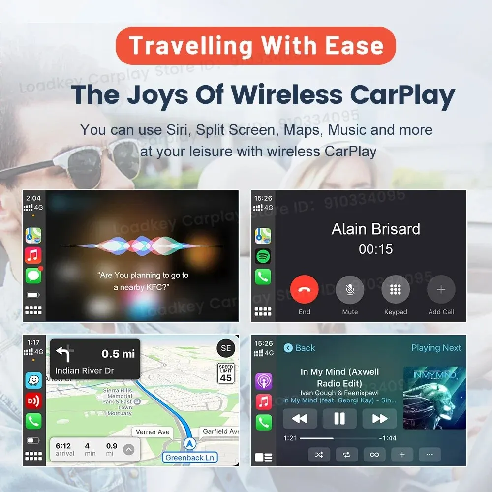 Carlinkit 3.0 ̴  ī÷, Ÿ  ֻ ķ Ű ٷ ׽ Ʈο ƿ ޸  IOS17 Ƽ BT