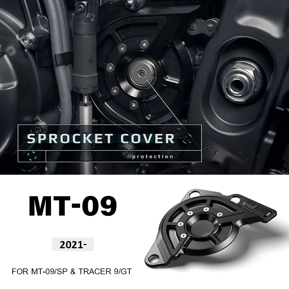 

2021 2022 Left Sprocket Cover Case Saver Protector Chain Guard For YAMAHA MT-09 MT 09 MT09 SP Tracer 9 TRACER 900 GT