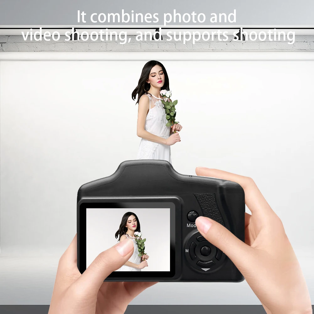 16MP 디지털 카메라, 2.4인치 LCD 화면 캠코더, 16배 디지털 줌 비디오 레코더 (사진 및 비디오 촬영용)