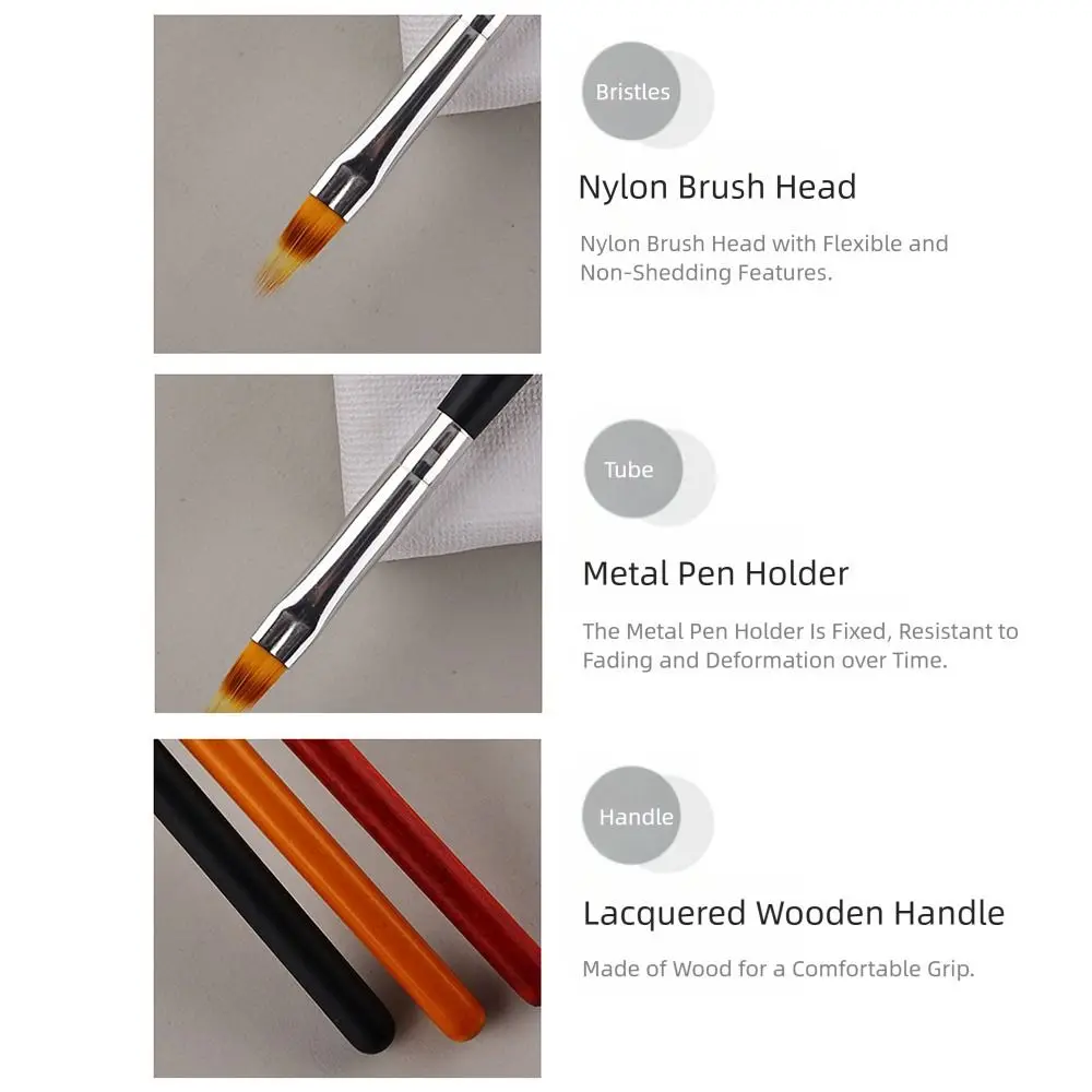 Lace Ombre Design Nail Art Brush DIY Drawing Flowers Nail Care Tool Nail Gel Painting Brush Manicure Brush Tools Gel Nails