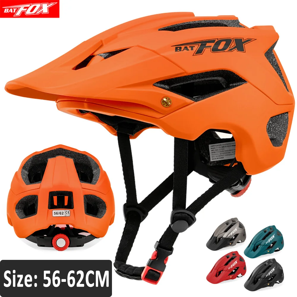 New Men's Bike Helmet Mtb Orange Bicycle Helmet Sports Safety Mountain