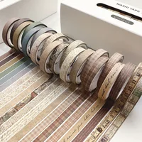 Mr. Paper, 20 Rolls Combo Pack Handmade Fine Tape, Vintage Creative Decoration DIY Handmade Material Washi Tape 1