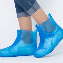 Nouvelles bottes de pluie de haute qualité imperméables en caoutchouc PVC, couvre chaussures antidérapantes pour enfants, hommes et femmes 