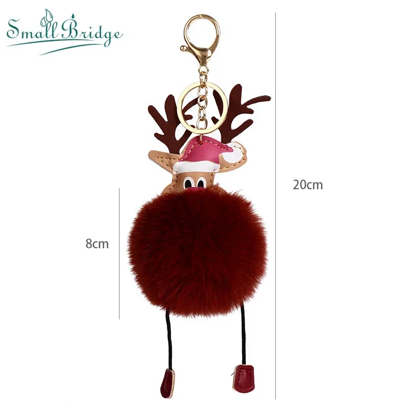 Belupai 12 Pz Palline di Natale in Peluche, a Forma di Renna, in Plastica Peluche, per Albero di Natale, Palline Decorative da Appendere, Ornamenti per la Famiglia, Matrimoni
