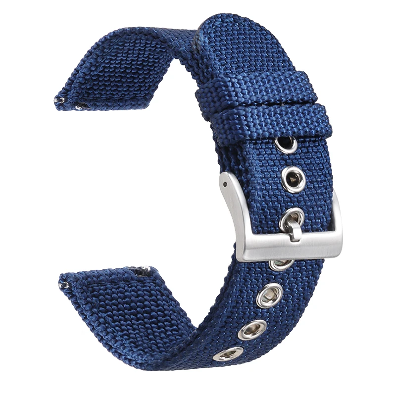 Nylon Canvas Sport Strap - Soft & Comfortable Quick Release Watchband Replacement