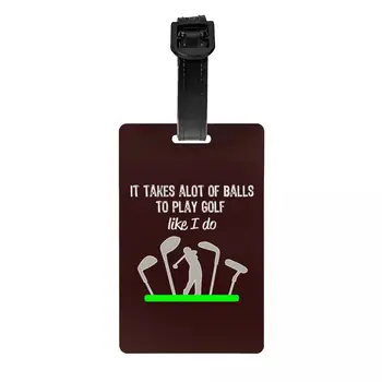 여행용 골프 수하물 태그, 골퍼 개인 정보 보호 커버, 이름 ID 카드