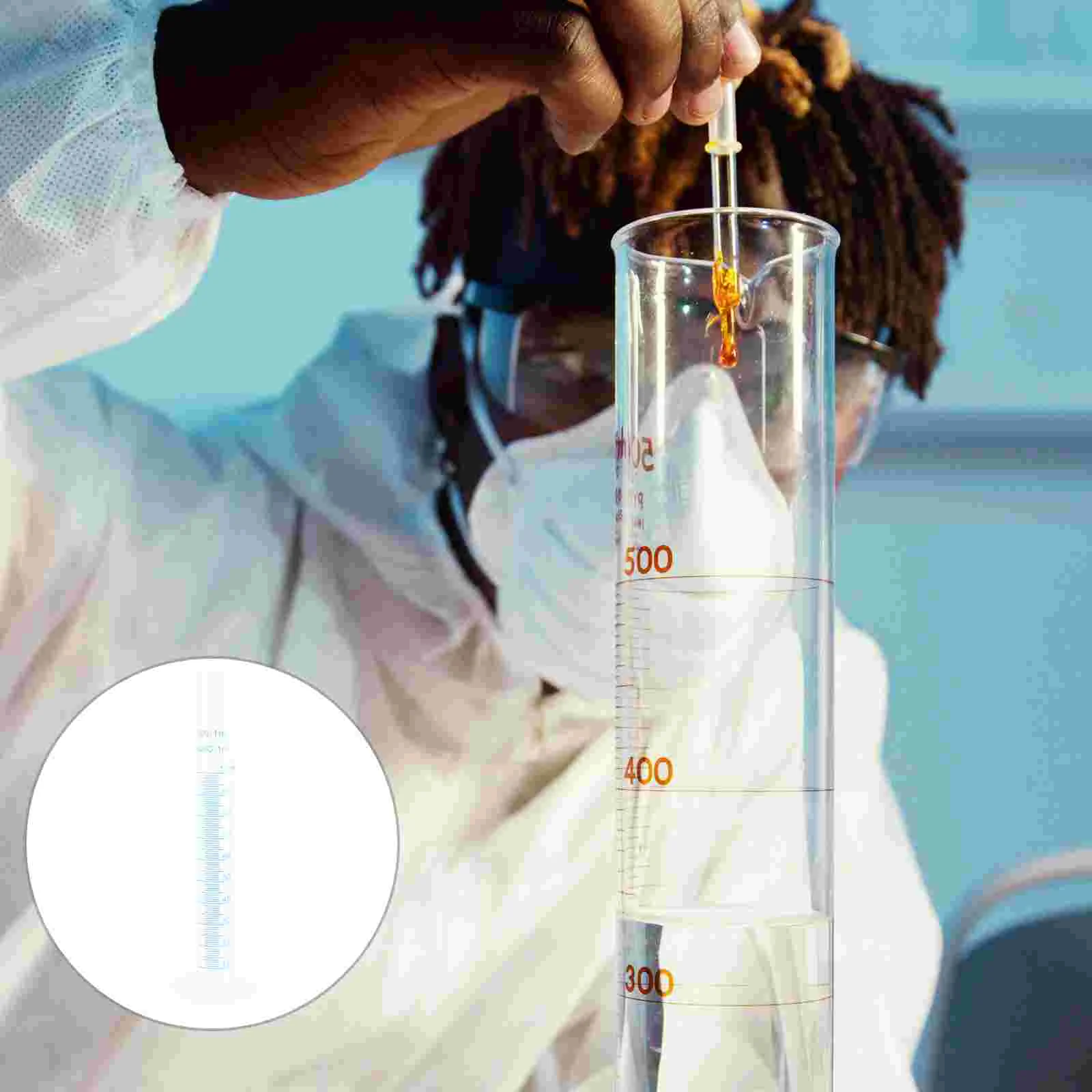 

Transparent Plastic Graduated Measuring Cylinder For Lab Supplies Laboratory Tools