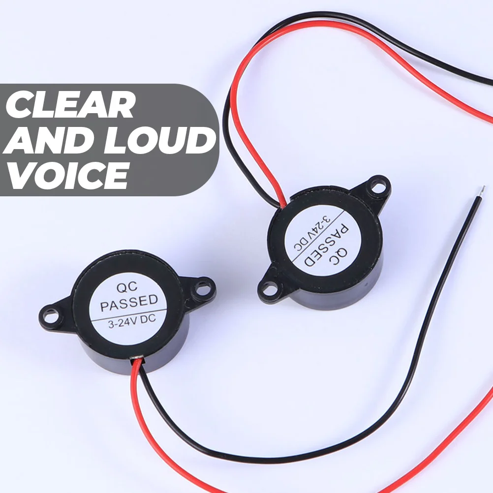 

Piezo Buzzer Electronic Sounder High Decibel 2-Wire Leads Electric Buzzer Active Piezoelectric Buzzer