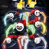5pcs Random Spider Train Cartoon Monster Steam Trains Moc Game Building Blocks Choo-Choo Charles HorrorsBricks Toys for Children 4