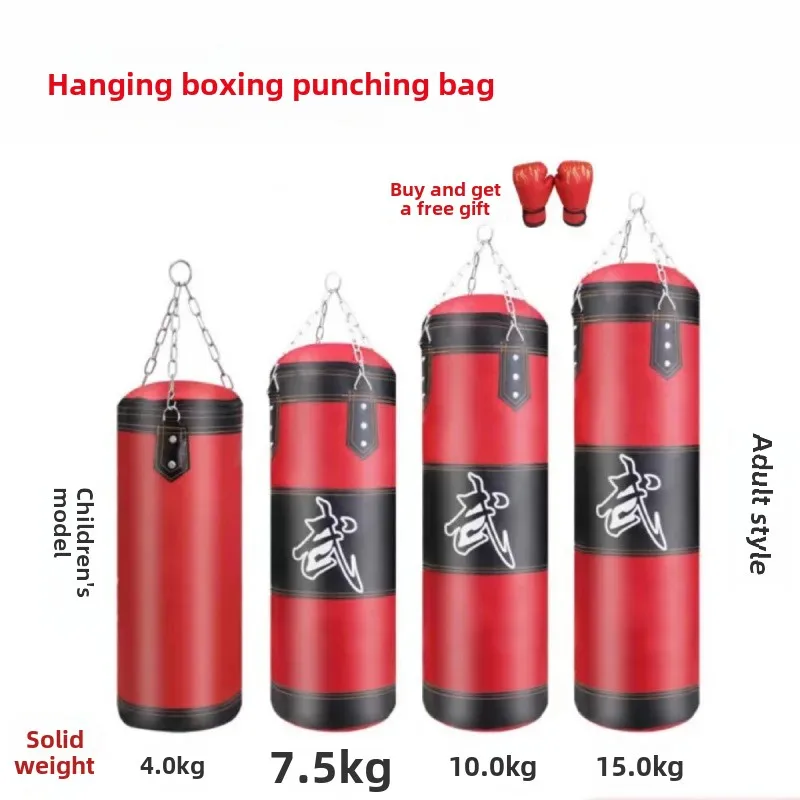 Children's Suspended Sandbag Boxing Fitness Equipment Professional Taekwondo Hollow Bag Filled with Sand Solid Construction