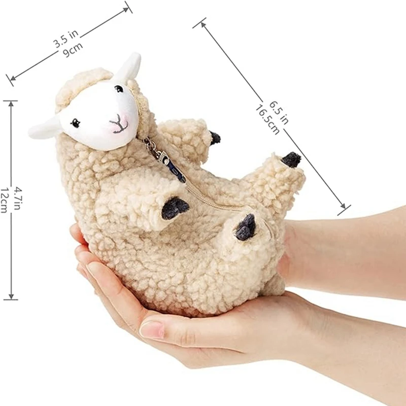 Plushies,Shaved Sheep,Funny Lamb Stuffed Animal,Cute Plushie,Sleeping Pet Buddy,Best Birthday Gifts For Girls Boys Teens Durable