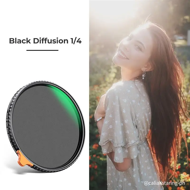 K&F CONCEPT ND2-32 1/4 Black Mist Diffusion Camera Filter lens Variable 2 in 1 ND Filters Video 49mm 52mm 58mm 62mm 67mm 77mm