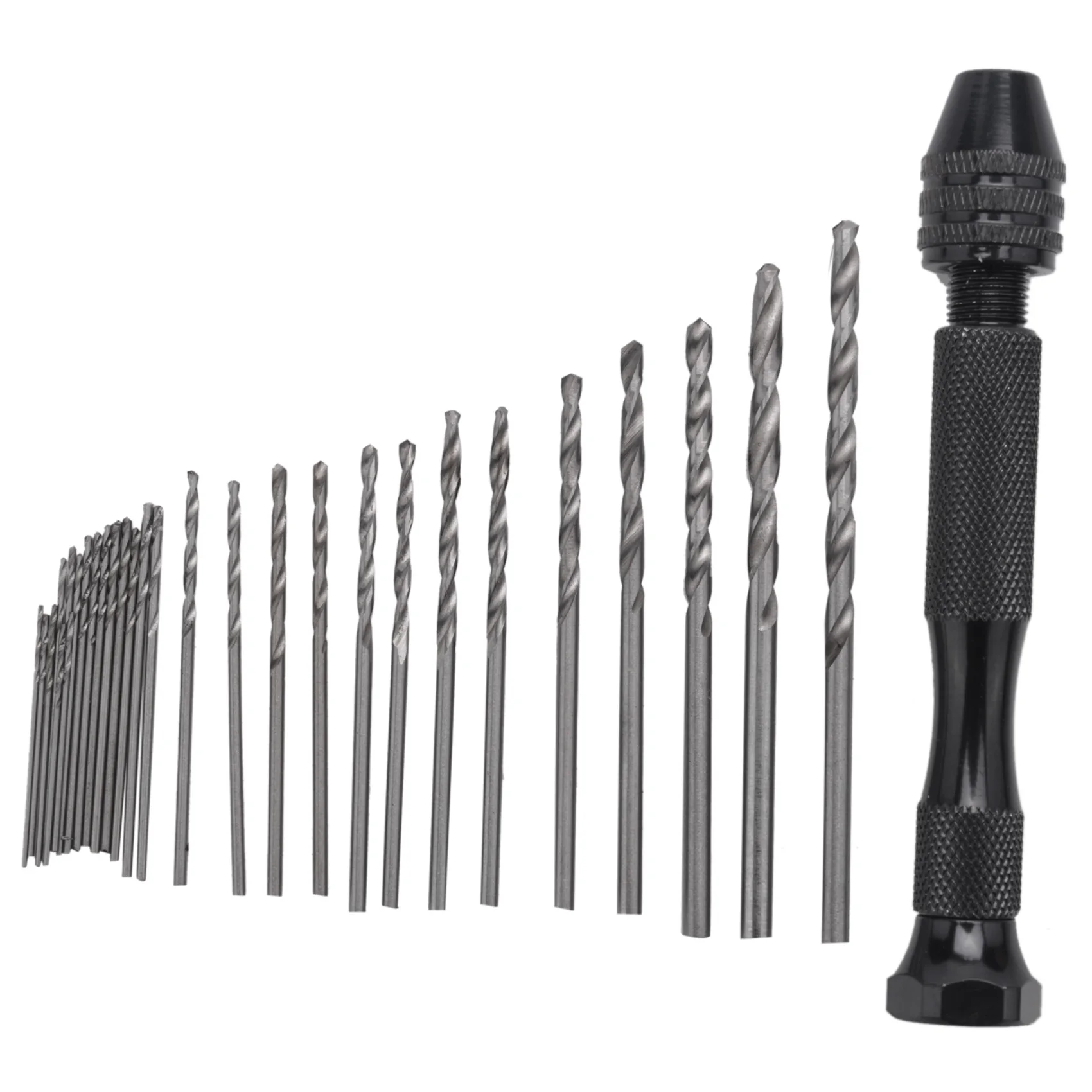 

Hand Drill Bits Set 31Pcs Hand Drill Set Precision Pin Vise Micro-Mini Twist Drill Bits For Metal Wood Delicate Manual Work E