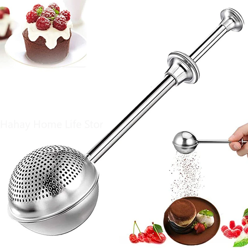 Powder Shaker Sugar Duster Flour Sugar Sieve for Powdered And Spices Cake Decorating Tool Baking Accessory flour sifter powder sieve powder sugar shaker baking tools