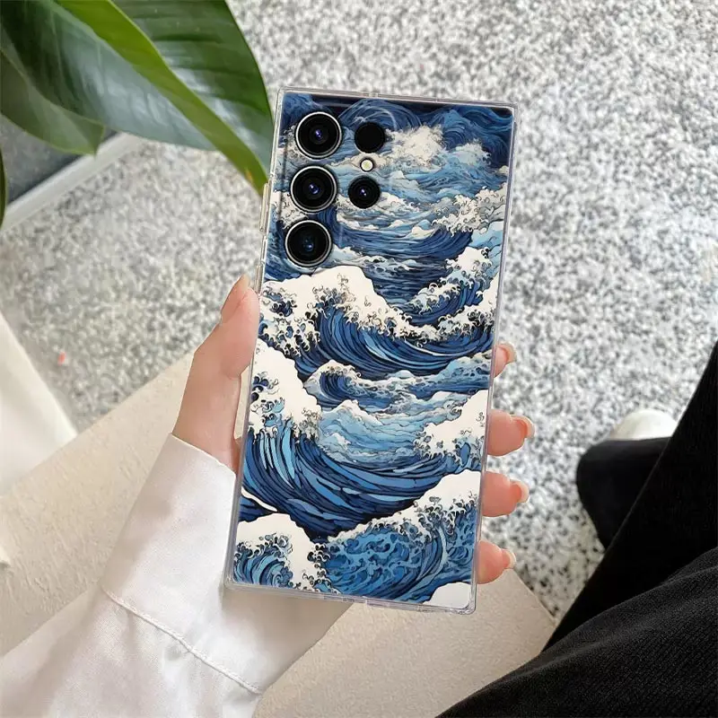 The Great Wave Katsushika Hokusai Clear Phone Case