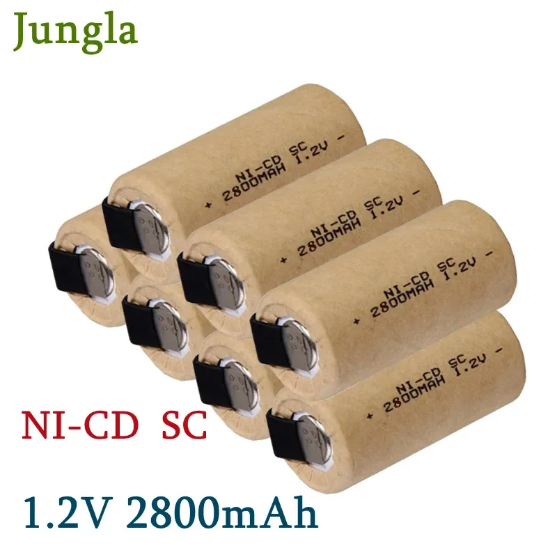 Nuova Batteria Sc 2800Mah 1.2V Ni-Cd Batterie Ricaricabili Per Makita Bosch B & D Hitachi Metabo Dewalt Per Cacciavite Elettrico