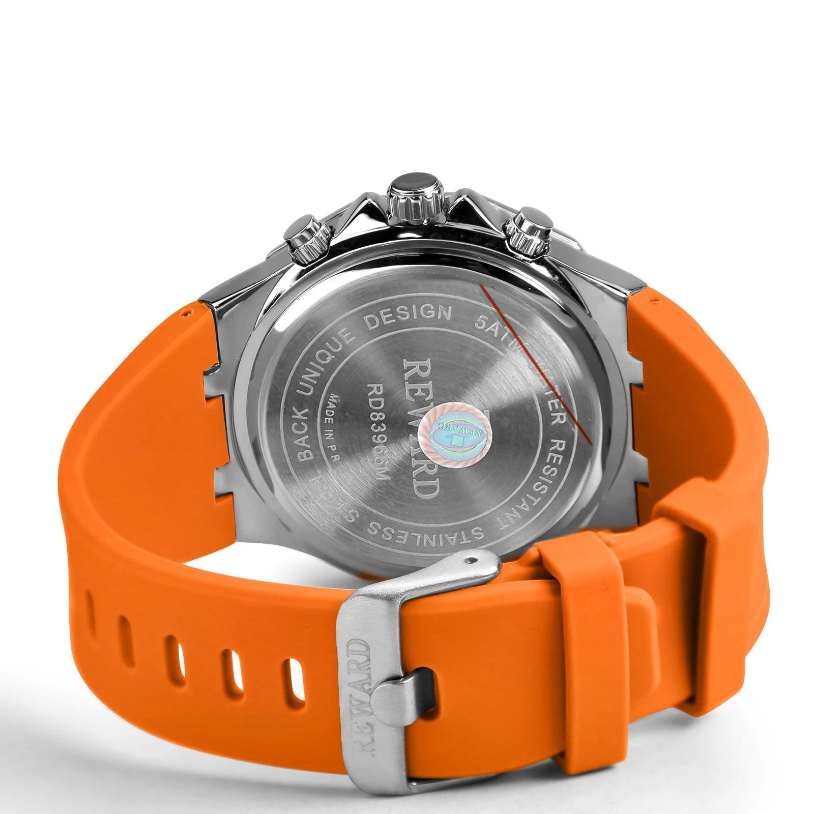 REWARD Men Watches orologio da polso analogico al quarzo con data luminosa impermeabile cinturino in Silicone orologio Casual di lusso per uomo  1511