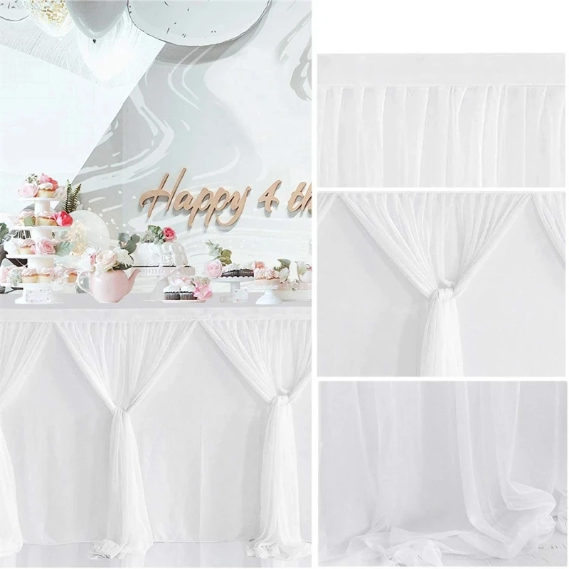 Table Skirts Birthday Tulle Table Skirting Wedding Party Tutu Tulle Table Skirt Baby Shower Wedding Party Home Decor Table