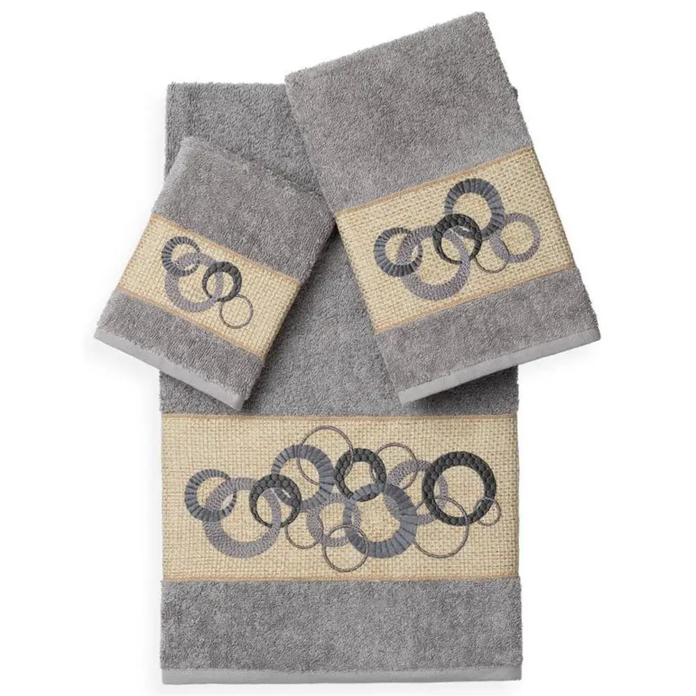 

3pc Annabelle Embellished Towel Set -