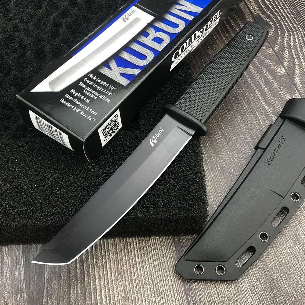 Cold Kobun Survival Fixed Self Defense Outdoor Knife Tactical EDC Multitools Camping Straight Knife for Outdoor Adventure 2