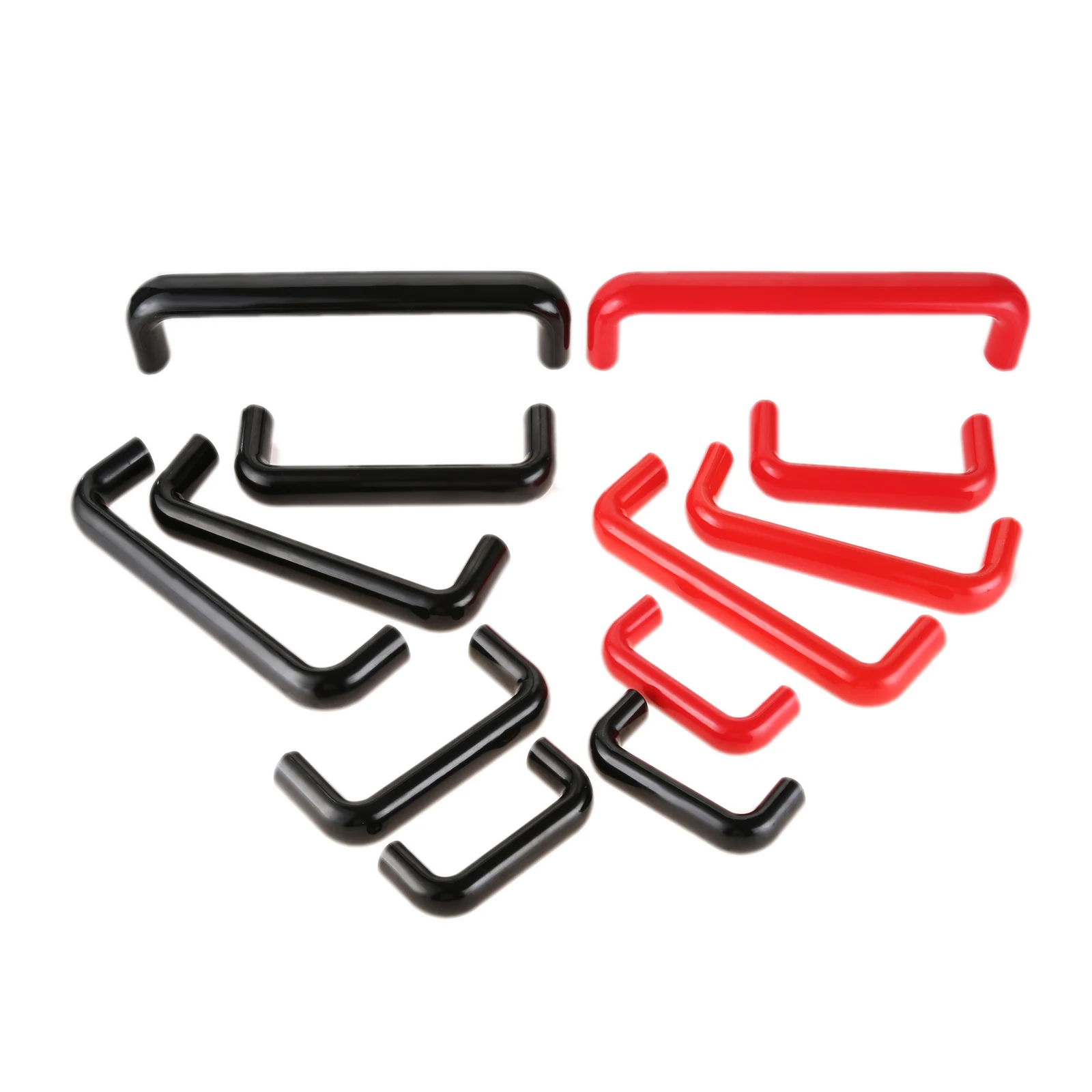 

1Pc Black/Red Bakelite & Brass Pull Handle M8 Nuts Handles for Mechanical Equipment Industrial Machine Door Durable Handles