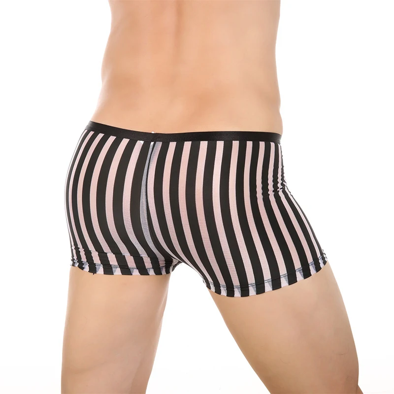 Caleçon Homme Ultra Fin Et Transparent - Imprimé Floral Avec Poche Bombée De Soutien - Taille 2XL