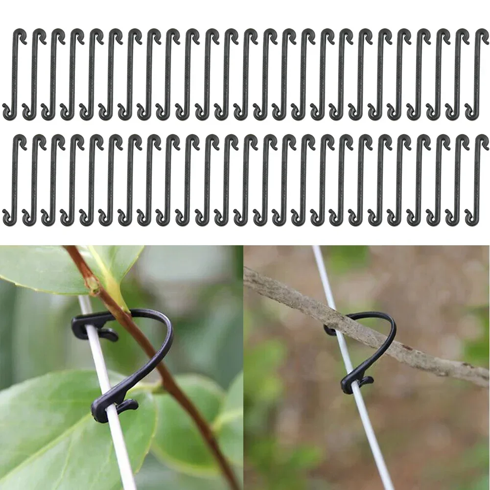 Cañas Para Tomateras 50 Varillas Y 100 Clips Para Plantas - Soporte Verde De 40cm Para Jardín O Macetas Palos Regar Plantas