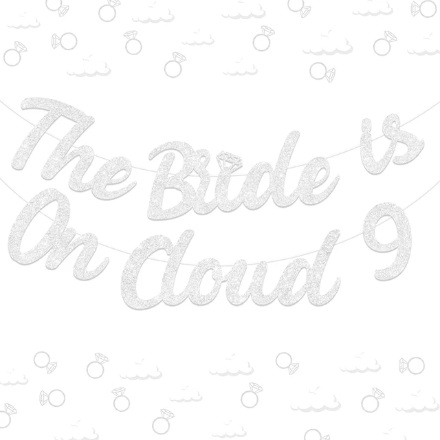 Bride To Be Banner, Bridal Shower, Bachelor Party Logo Decoration, Glitter  Paper Background Decoration (two Styles)()