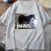 Juan Silly Horse on Balcony Dank Meme Graphic T Shirts Funny Man O Neck Casual Short Sleeve Tee Shirt Summer Tops Oversized 6