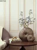 Resin Crafts Flower Arrangement Round Flower Vase Stripe Irregular Bumps Imitation Wood Texture Modern Home Decoration 3