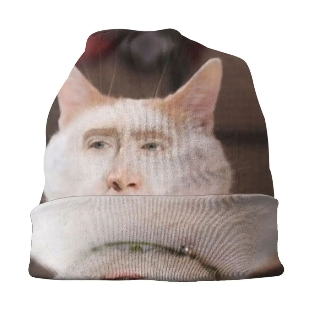 Benutzerdefinierte Nicolas Cage Skullies Beanies Caps Unisex Winter Warme Strickmütze Hip Hop Erwachsene Lustige Meme Motorhaube Hüte Outdoor Ski Cap – Detail 27