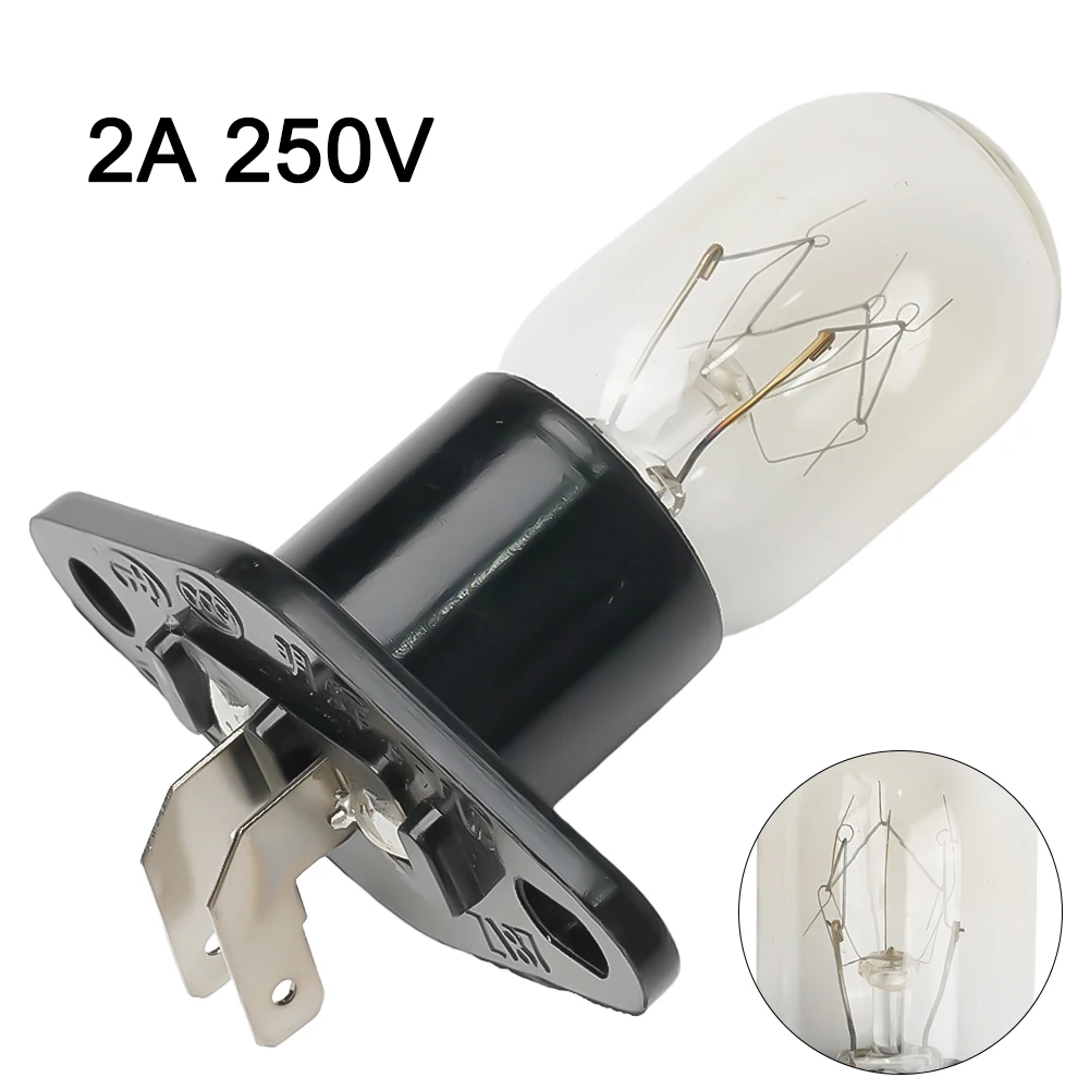 250V Microwave Ovens Light Halogen Bulb 2A Universal Global Lamp Bulbs Base 2 Pins For Microwave Oven Home Kitchen Accessories