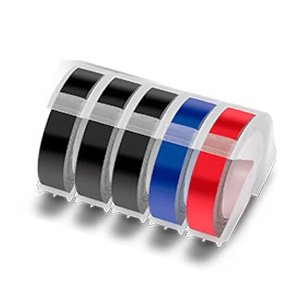 Description Picture 3 of item5 PK Label Maker Compatible for 3D Dymo Label Tapes Multicolor 9mm Printer Ribbon Motex E101 1610 CIDY C101 Label Machine Tapes