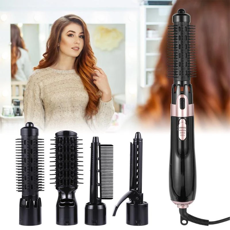Spazzola aria calda 4 in 1 con testine intercambiabili_voghion.com