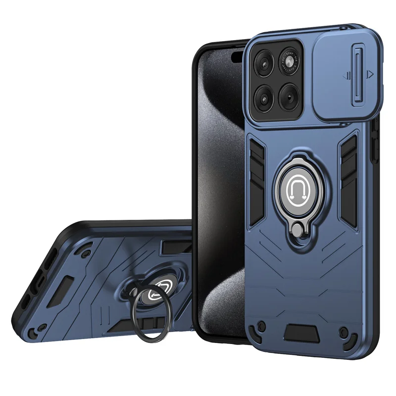 Air Slide Camera Lens Armor Case with Ring Holder and Shockproof Protection