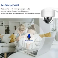Caméra IP PTZ 4K 8MP dôme extérieur haute vitesse Onvif PoE 12X Zoom optique CCTV IR Vision nocturne H.265 vidéo de Surveillance étanche 3